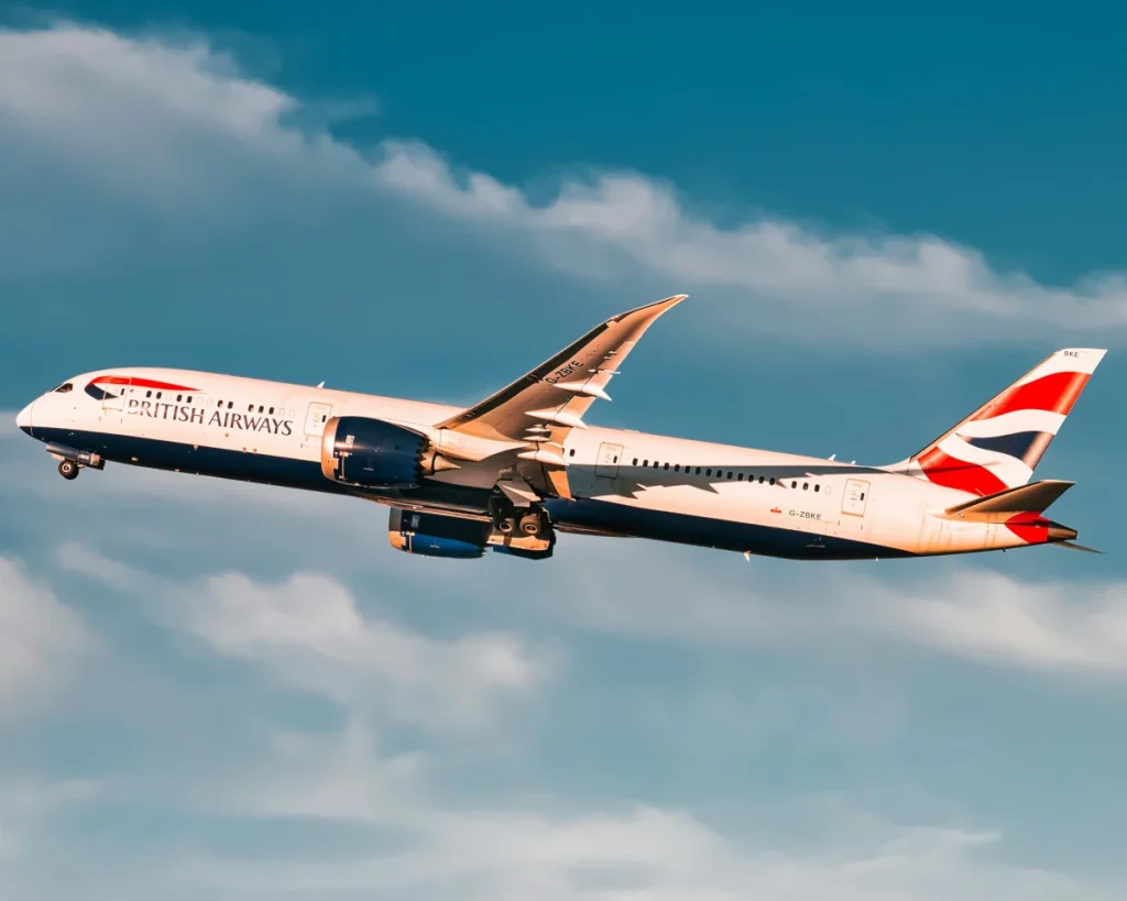 British Airways Flight In The Sky