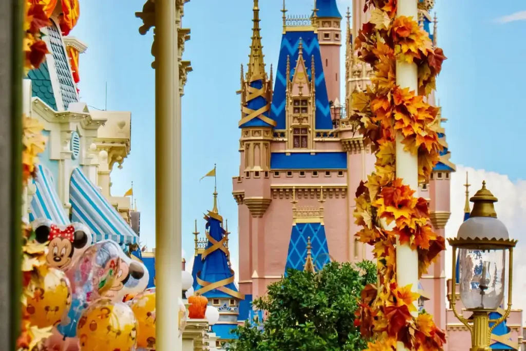 Magic Kingdom Castle - Disney World at Halloween