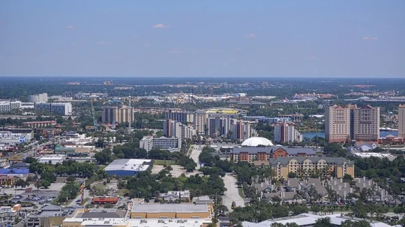Orlando skyline and attractions