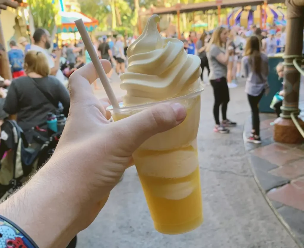 Pineapple Dole Whip at Disney World