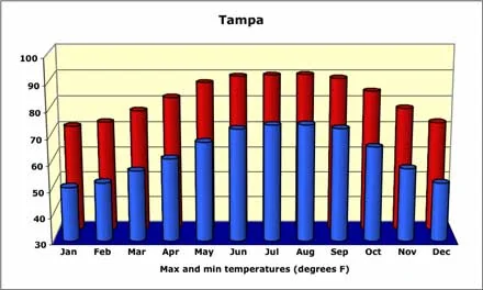 Tampa area temperature guide