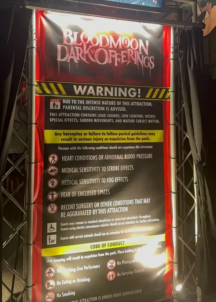 Universal Horror Nights Bloodmoon Dark Offerings