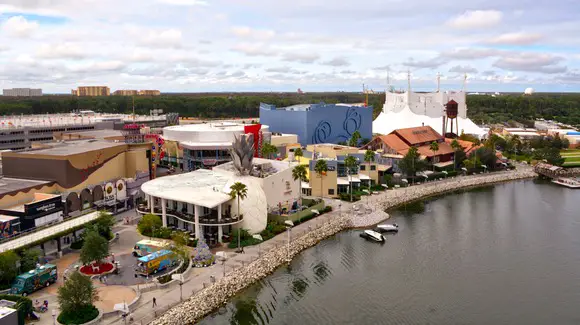 Aerial view of West Side from Characters in Flight balloon