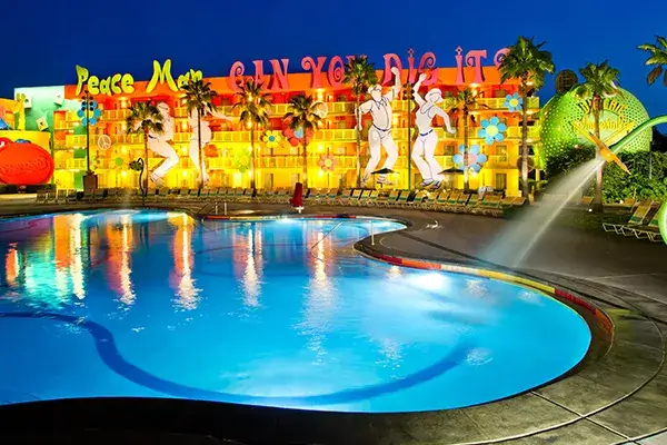 Pop Century Resort Hotel Pool View Disney World