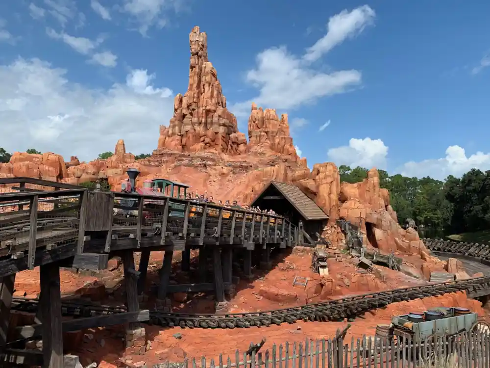 Big Thunder Mountain Rollercoaster view